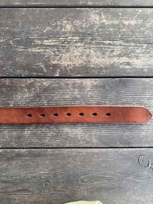 Vintage Works / DH5536 Leather belt 7Hole (FLANNEL / BRONZE)