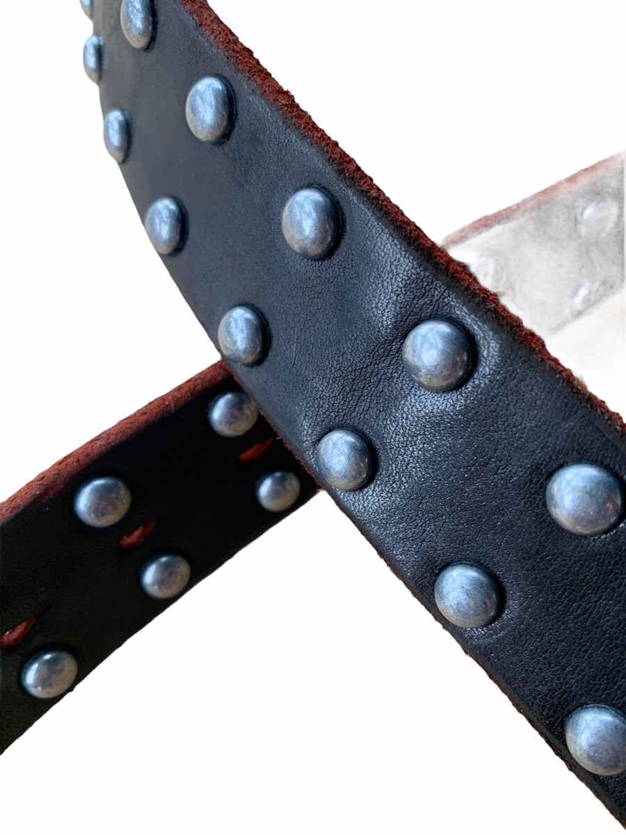 VintageWorks ヴィンテージワークス BELT スタッズベルト BLACK茶芯 - PHILLIP66 VintageWorks ヴィンテージワークス BELT スタッズベルト BLACK茶芯 - PHILLIP66