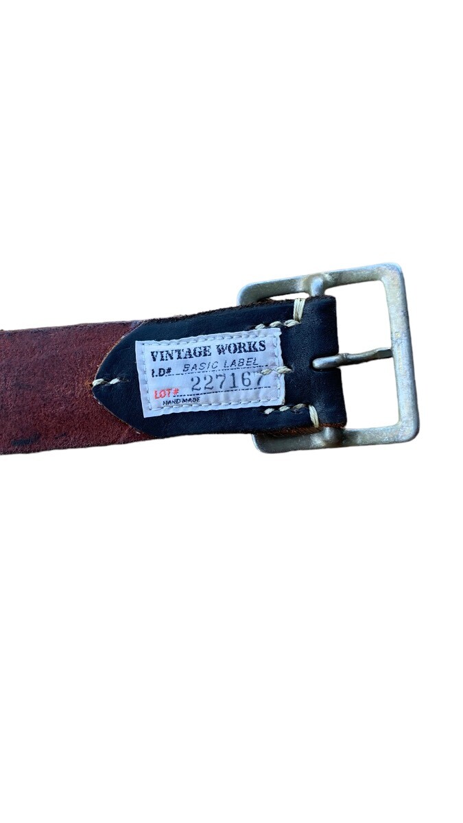 VintageWorks ヴィンテージワークス BELT BLACK茶芯 - PHILLIP66