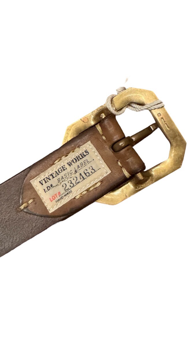 新品 VINTAGE WORKS BASIC LABEL VINTAGE WORKS BASIC LABEL レザーベルト