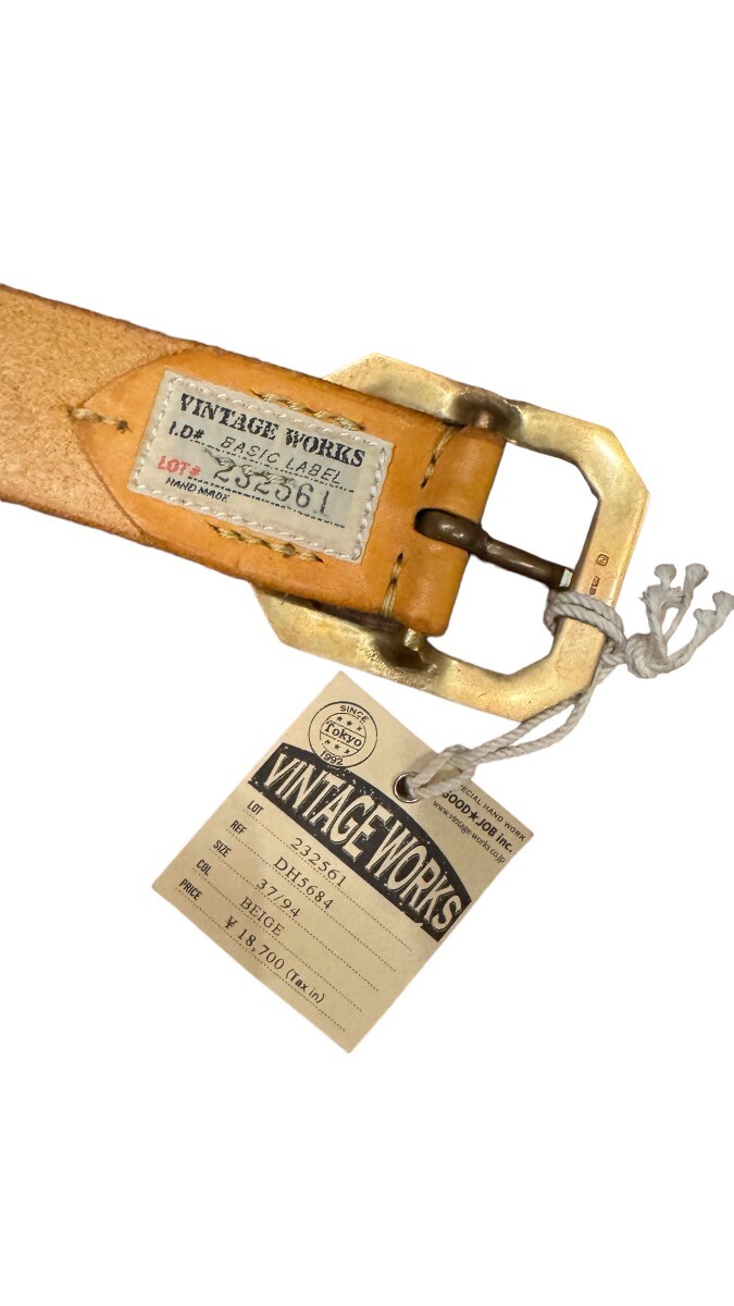VintageWorks ヴィンテージワークス BELT ベルト BEIGE - PHILLIP66
