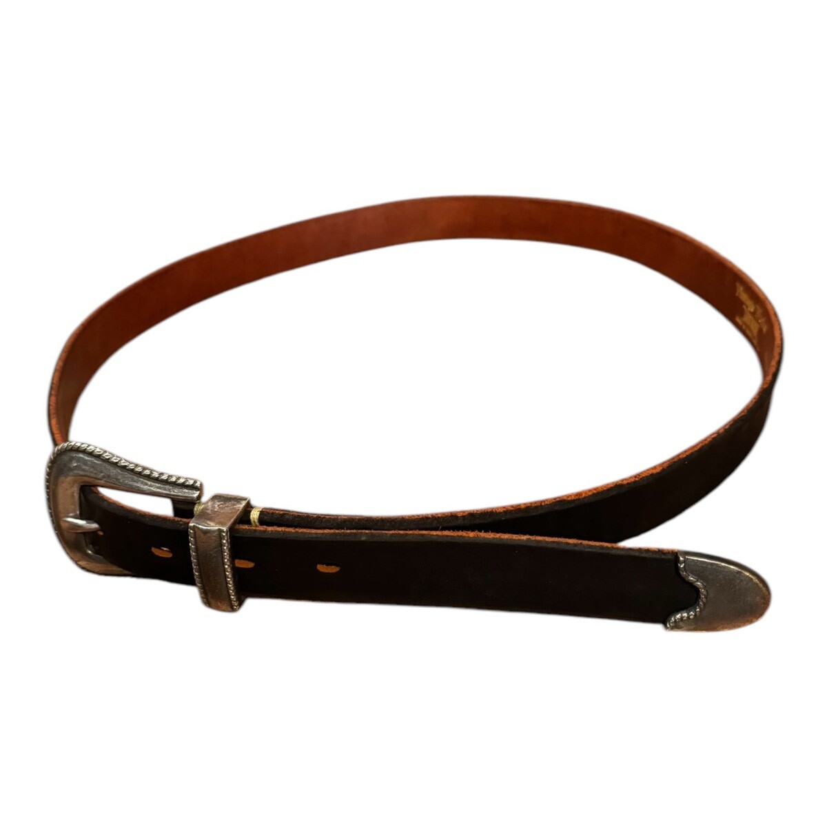Vintage Works ウエスタンレザー ベルト　茶芯 Vintage Works ヴィンテージワークス Leather belt 7Hole レザーベルト