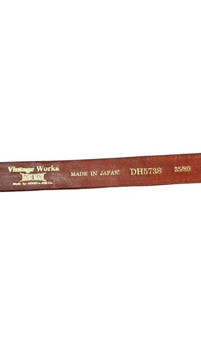 VintageWorks ヴィンテージワークス ウエスタンベルト 茶芯 BLACK