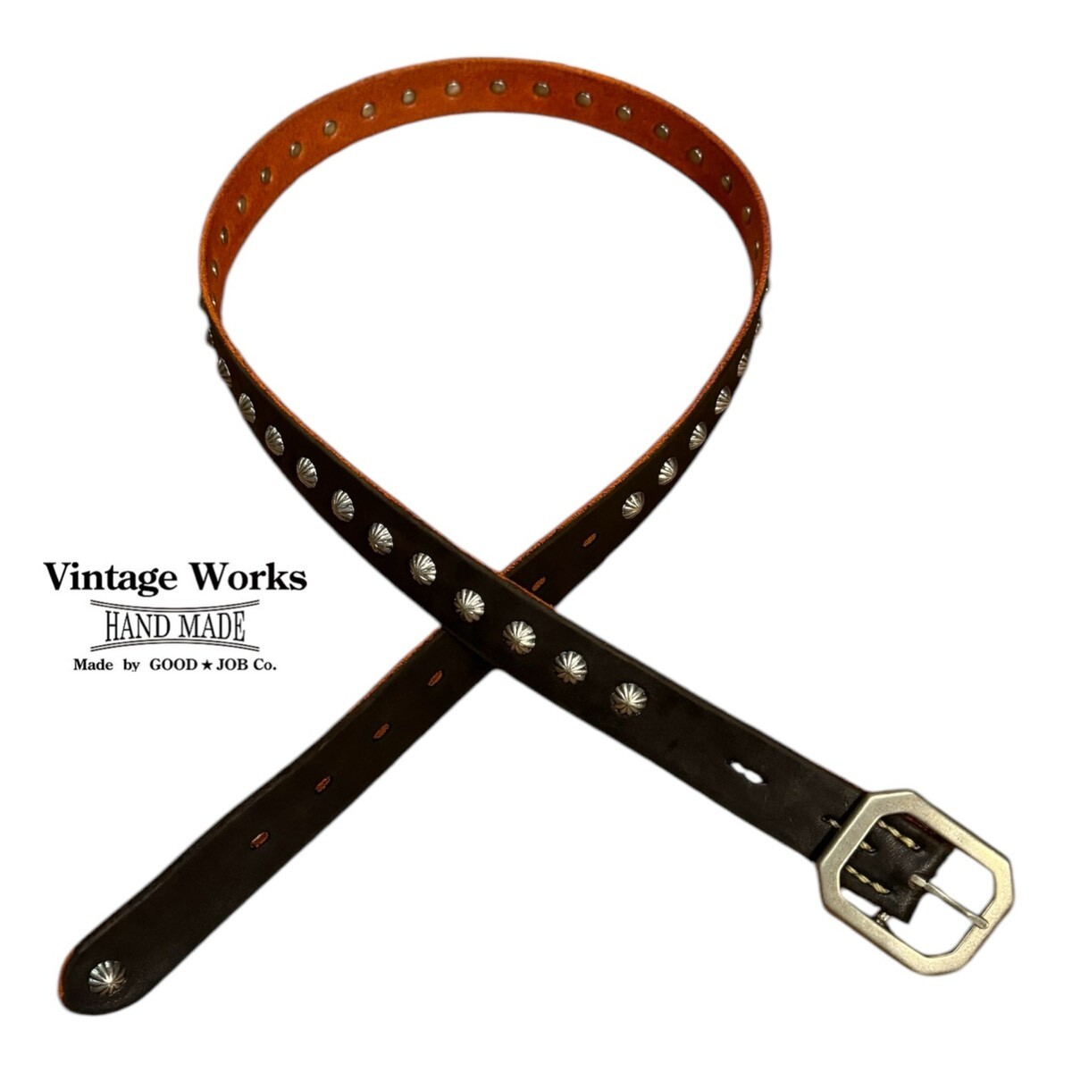 VintageWorks ヴィンテージワークス 8角バックルコンチョベルト