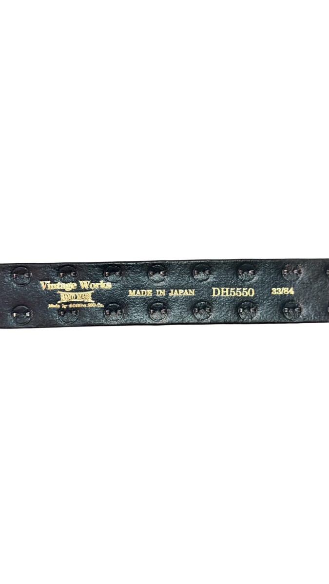 VintageWorks ヴィンテージワークス BELT スタッズベルト INK BLUE