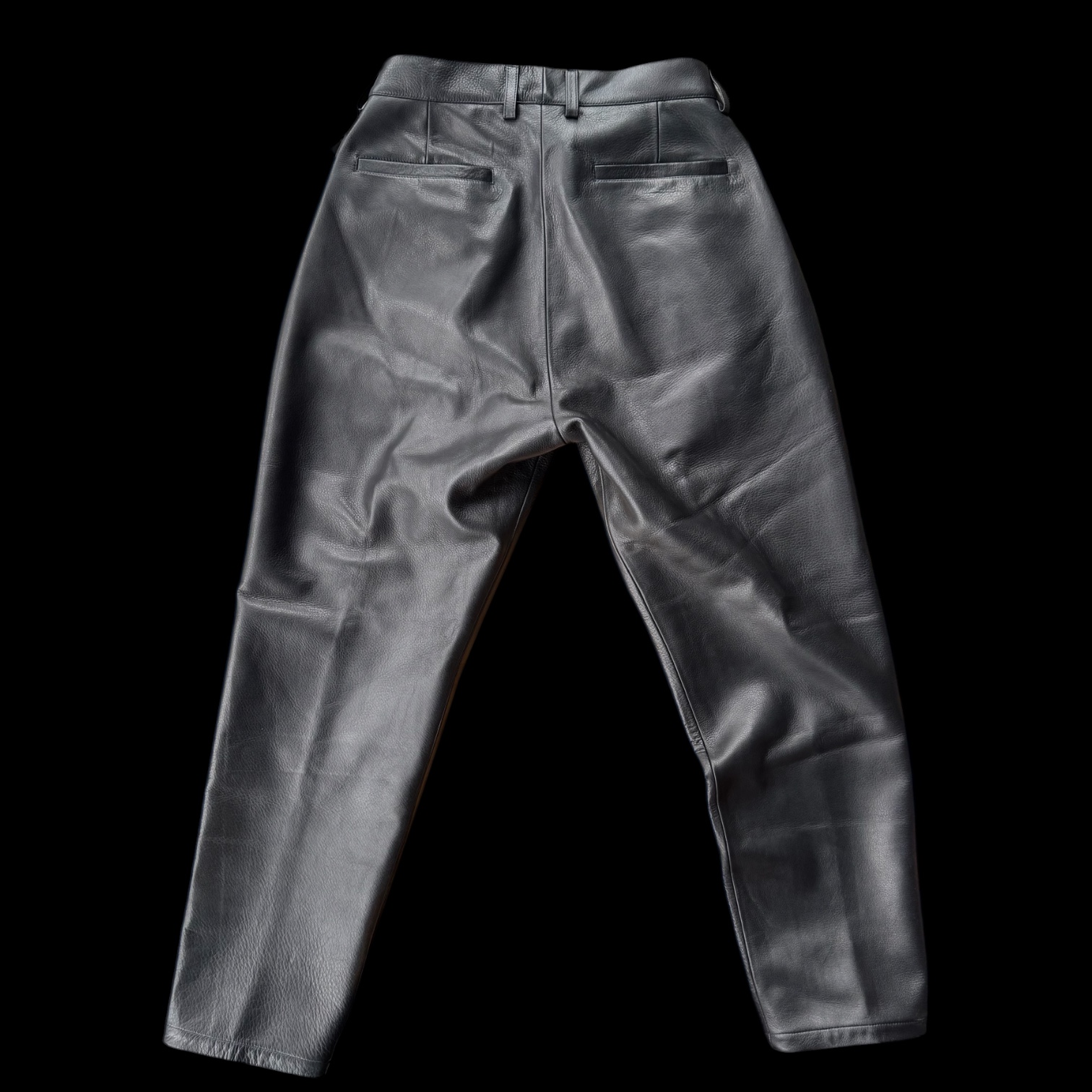 FINE CREEK MOSSIR OPEN DAY ウォッシャブルレザーパンツ BLACK